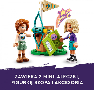 Set lodër LEGO Friends Archery Range at the Summer Camp 42622, 157 pjesë, mbi 6 vjeç, shumëngjyrësh