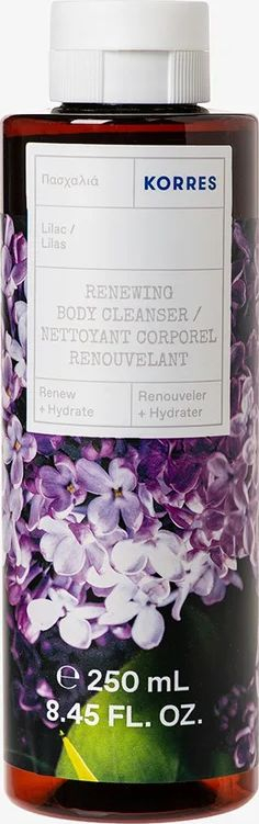 Xhel dushi Korres Lilac Renewing Body Cleanser, për trup, 250 ml