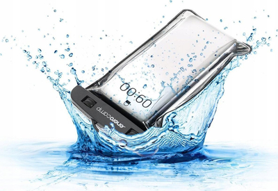 Kuti mbrojtëse uji për telefon, për IKU A10S, me rrip varëse, transparente
