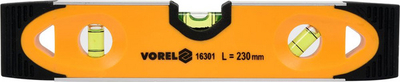 Metër Vorel Torpedo, 230mm, portokalli / e zezë