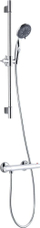 Set dushi Schütte Aqua 2 Save, shufër me telefon dushi, kursim uji, krom
