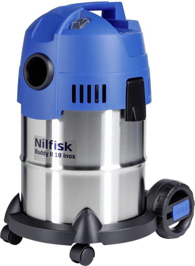 Fshesë me korrent Nilfisk Buddy II 18 Inox EU, e kaltër