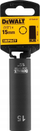 Çelës goditës i thellë DeWalt DT7549, 15mm, 1/2", 78mm, i zi
