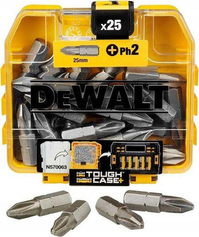 Set majash DeWalt, 15 copë, PH2x25mm