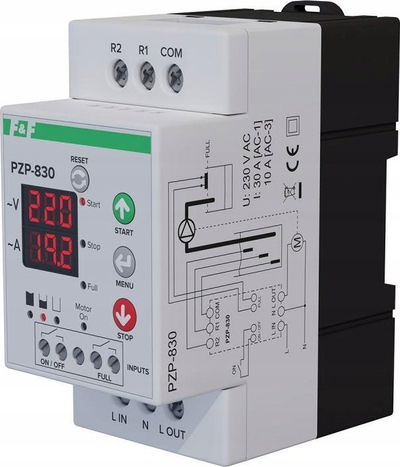 Relé kontrolli për pompë nënujore F&amp;F PZP-830, automatike, për puse dhe depo uji