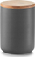 Kavanoz qeramik Zeller Anthracite, kapak bambuje, 650 ml, gri antracit
