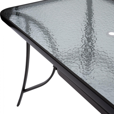 Tavolinë “Bravo” metal + xham 120×70 cm,"HM5021.12", kaftë