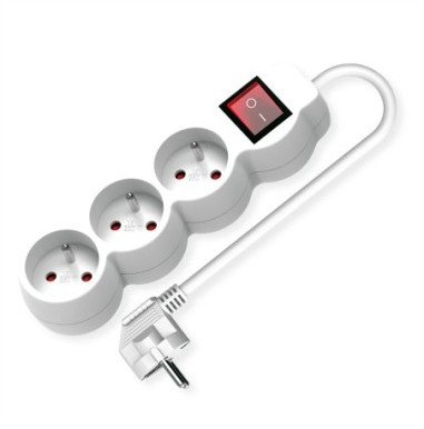 Rrypator elektrik VALUE French, 3 dalje, 1.5m, i bardhë