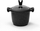 Tigan kasserol Domoletti Black Marble, 24 cm, 4L, i zi