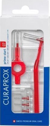 Furça ndërdhëmbore Curaprox Prime Start Handy, 5 copë, të kuqe
