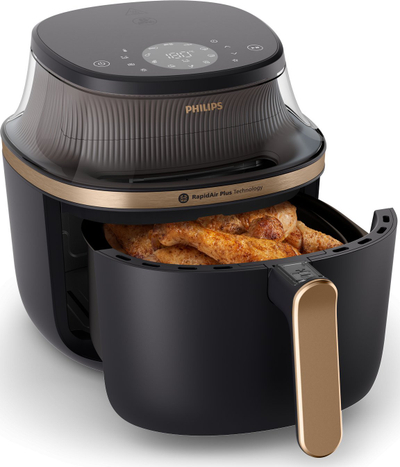 Fritezë me ajër Philips Series 3000 NA332-00, 6.2L, me ekran me prekje, e zezë