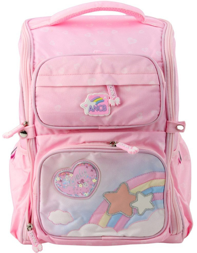 Çantë shpine shkollore Unicorn, 20L, me rrip gjoksi, rozë