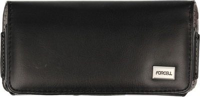 Këllëf universal Forcell Classic 100A Model 16 horizontal për iPhone 15 14, i zi