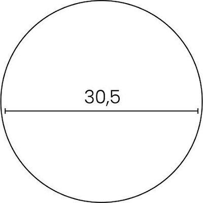 Orë murale Unilux Pop, 28.5cm, kuarc, gri