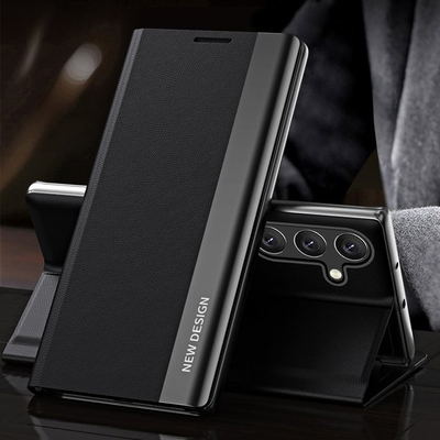 Kllëf telefoni Sleep Case Pro për Samsung Galaxy S24 FE, mbrojtës, i zi