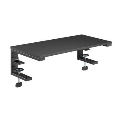 Основa за монитор V7 Riser Stand, со маса со стега, црна