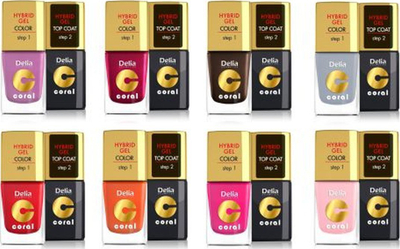 Llak thonjsh Delia Hybrid Gel 100, efekt xheli, 11ml