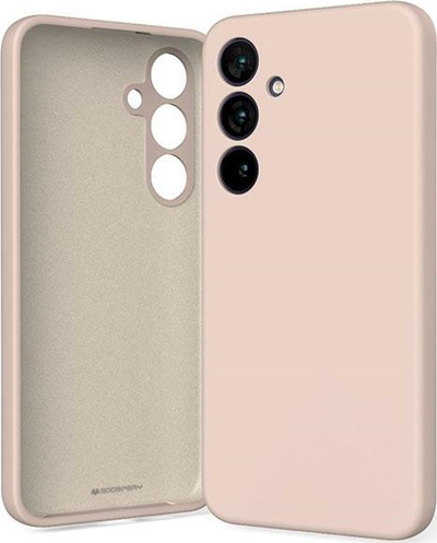 Këllëf telefoni Mercury për Samsung S24+, silikon, Pink Sand Powder Pink