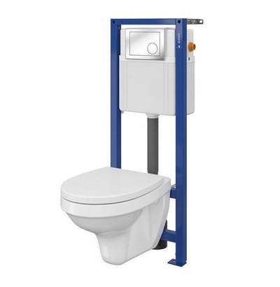 Set WC Agis Built in SET206, posçavore me kapak, e bardhë
