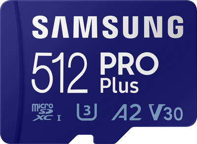 Kartat Samsung MicroSDXC UHS-I / U3, Class 10, 512 GB