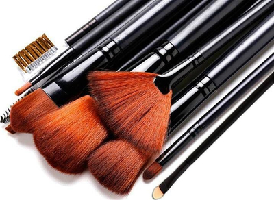 Set brusha për grim TopShine AG92L, 12 copë, të zeza/kafta