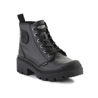 Чизми Palladium Pallabase Leather W 96905-001-M, кожа, за жени, црни