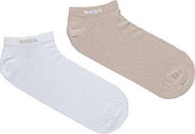 Çorape për meshkuj Hugo Boss, 2 palë, të bardha/ bezhë
