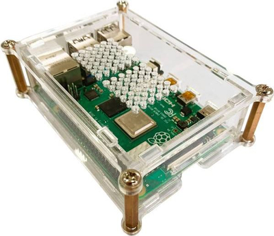 Kuti Joy-it për Raspberry Pi 4B, akril, e tejdukshme