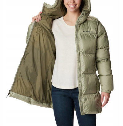 Pallto Columbia Puffect Mid Hooded Jacket W 1864791348, e gjatë, jeshile