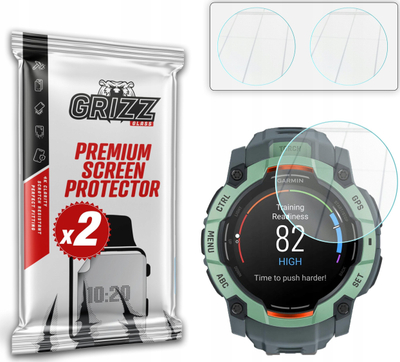 Mbrojtës ekrani hibrid Garmin Instinct 3, 50mm, set 2 copë, transparent