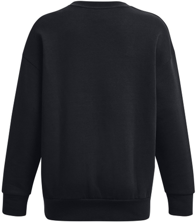 Bluzë sportive femrash Under Armour Essential Fleece OS Crew, me mëngë të gjata, e zezë