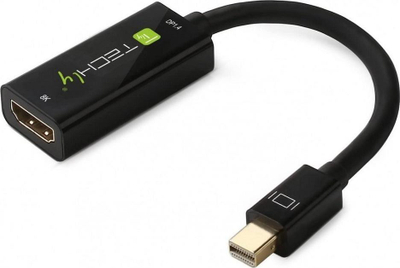 Adapter Mini DisplayPort në HDMI iBOX IADAP MDP HDMIF8K, 8K 30Hz, i bardhë