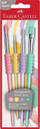 Set furçash Faber-Castell Soft Grip, 4 copë, pastel