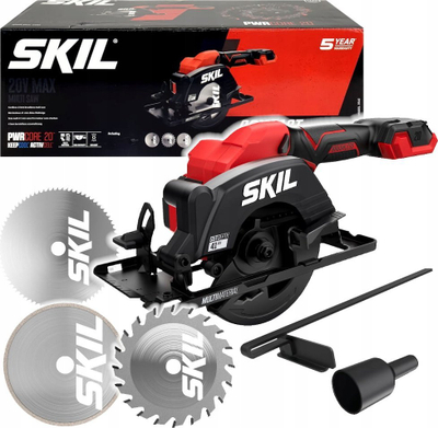 Sharrë portative Skil 3540, 41mm, 20V 4.0Ah, e kuqe