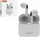 Kufje Bluetooth Somostel Pro 4 TWS, BT 5.3, me kuti karikimi, të bardha