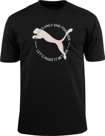 Bluzë sportive Puma Better Sportswear Tee M 676062 01, pambuk, me logo, e zezë