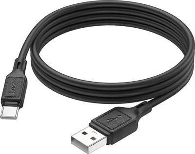 Kabllo USB Hoco X90, USB A në USB C, 3A, 1m, e zezë