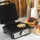 Aparat për waffle Salter Deep Fill, 1600W, pjatë 20x17cm, i zi