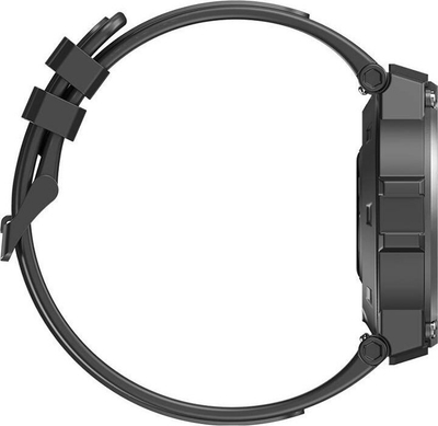 Ora e zgjuar Zeblaze Stratos 2, 1.3\" AMOLED, GPS, e zezë
