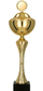 Gotë trofeu Victoria Sport Metal Cup, 25cm, me kapak, metalike
