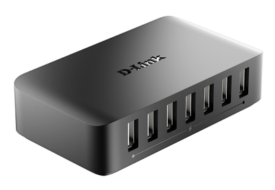 USB хаб D-Link DUB-H7, 7 USB 2.0 порти, црн
