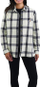 Xhaketë femrash Carhartt Plaid, pambuk twill, Loose Fit, gri e çelët