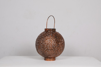 Llambë solare dekorative Migros, me dizajn filigran, bronz