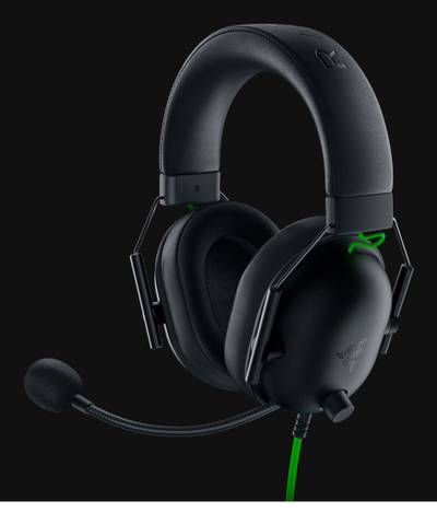 Gejминг слушалки Razer Blackshark V2 X, со кабел, за PlayStation, црни
