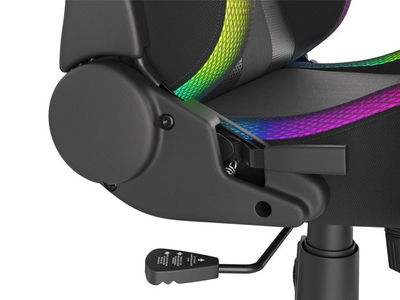 Karrige lojërash NATEC Genesis Trit 600 RGB, 150 kg, e zezë