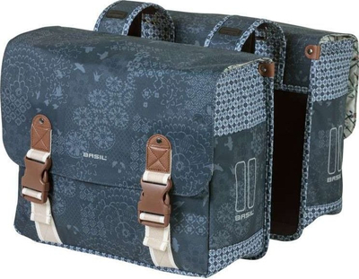 Çanta anësore për biçikletë Basil Bohème, set 35L, rezistente ndaj ujit, blu