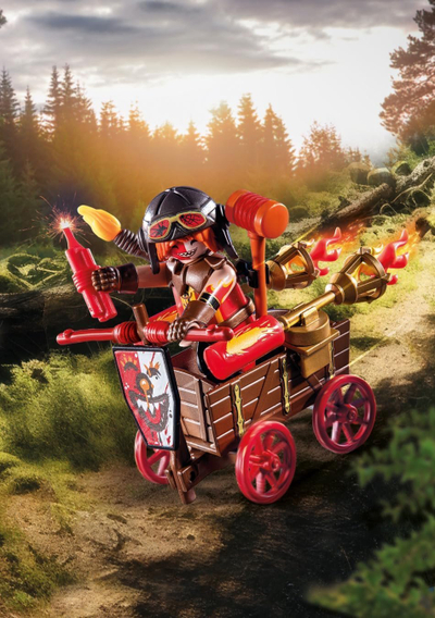 Set lodër Playmobil Novelmore 71486 Kahboom Racing Cart, 33 pjesë, kalorës mesjetar, shumëngjyrësh