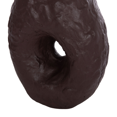 Vazo dekorative Namentis HM4673.07S, terrakote, 22x13x28 cm, ngjyrë çokollatë