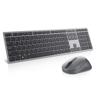 Set tastierë dhe maus Dell KM7321 Pro, Wireless, të hirtë