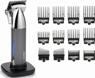 Makina qethje BaByliss Super X Metal E996E, pa kabllo, 0.5 25 mm, argjendtë